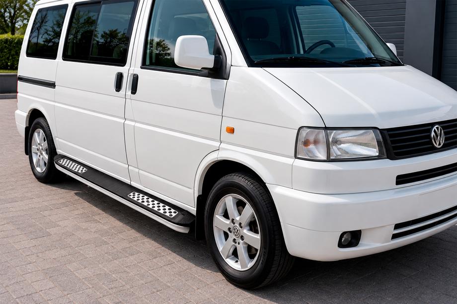 Volkswagen T4 Transporter 1990–2003 Sidetrin Tayga V2 (2 stk., aluminium) Image