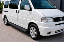 Volkswagen T4 Caravelle/Multivan 1990–2003 Sidetrin Tayga Black (2 stk., aluminium) foto 1