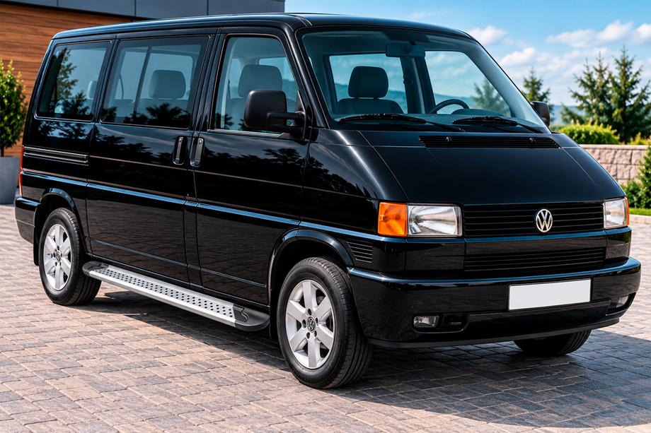 Volkswagen T4 Caravelle/Multivan 1990–2003 Sidetrin New Vision Grey (2 stk., aluminium) Kort akselafstand Image