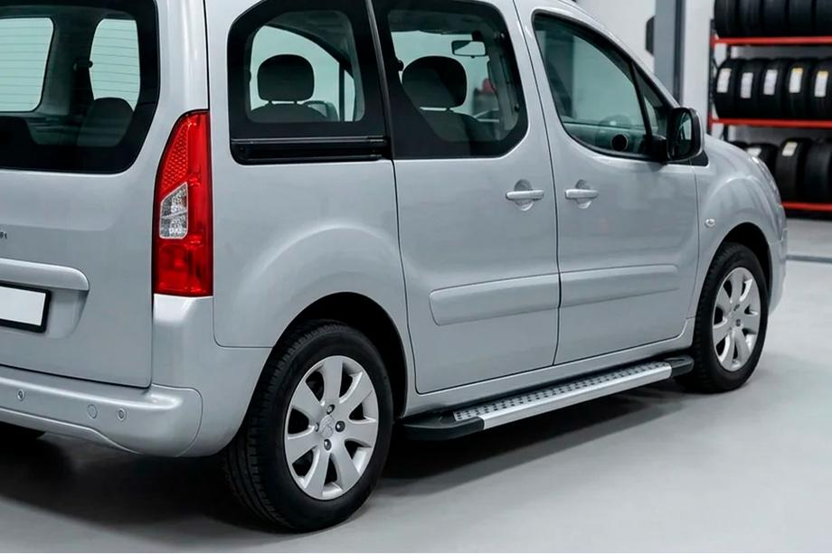 Peugeot Partner Tepee 2008–2018 Sidetrin New Vision Grey (2 stk., aluminium) Foto 1
