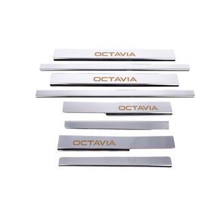 Carmos V1 dørtrinslister (8 stk., rustfrit stål) Skoda Octavia III A7 2013–2019 foto 4