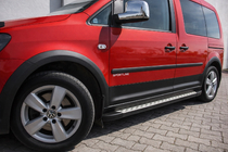 Volkswagen Caddy 2010–2015 Sæt med sidepyntlister og skærmforøgere foto 1