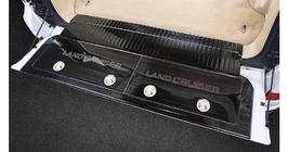 Toyota Land Cruiser 200 2007–2021 Sæt indsatslister (mørk børstet aluminium) foto 3