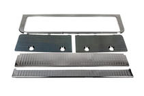 Toyota Land Cruiser 200 2007–2021 Sæt indsatslister (mørk børstet aluminium) foto 7