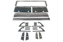 Toyota Land Cruiser 200 2007–2021 Sæt indsatslister (mørk børstet aluminium) foto 5