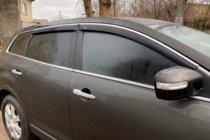 Mazda CX-9 2007–2016 Vindafvisere til sideruder med kromliste (4 stk., HIC) foto 1