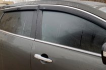 Mazda CX-9 2007–2016 Vindafvisere til sideruder med kromliste (4 stk., HIC) foto 2