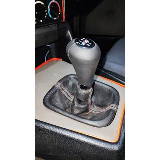 OEM gearknop (kunstlæder, sort glat) BMW 5-serie E34 1988–1995 foto 4