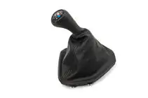 BMW 5-serie E39 1996–2003 Gearmanchet + gearknop OEM (kunstlæder) foto 2