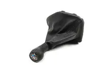 BMW 5-serie E39 1996–2003 Gearmanchet + gearknop OEM (kunstlæder) foto 9