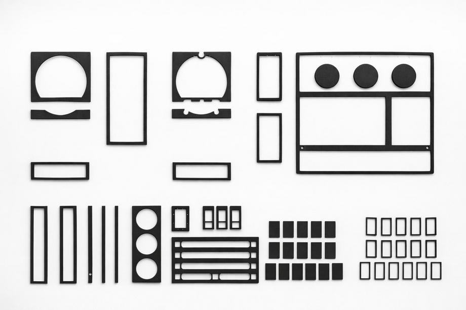 MAN F2000 1994–2001 Instrumentpanelbeklædning 1995-1999 (aluminiumlook) Image