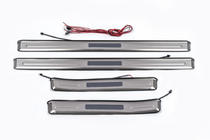 Toyota Land Cruiser Prado 150 2009–2023 Dørtrinslister med belysning (4 stk., rustfrit stål) foto 2