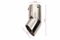 Toyota Land Cruiser Prado 150 2009–2023 Udstødningsende i rustfrit stål foto 4