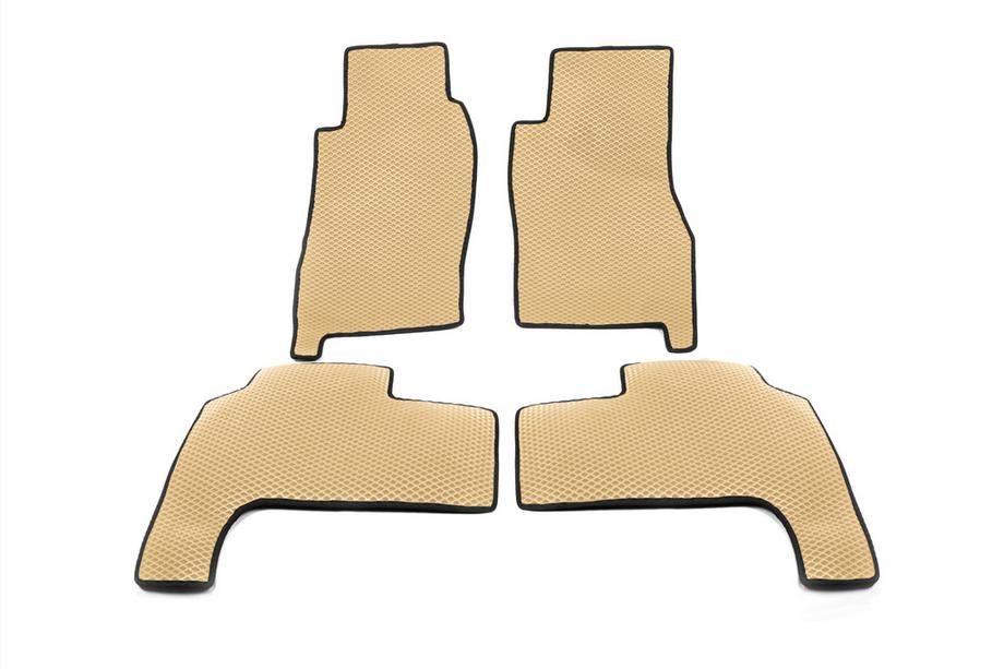 Nissan Patrol Y61 1997–2011 EVA-bilmåtter (beige) Kort, 5 stk. (for og bag) Image