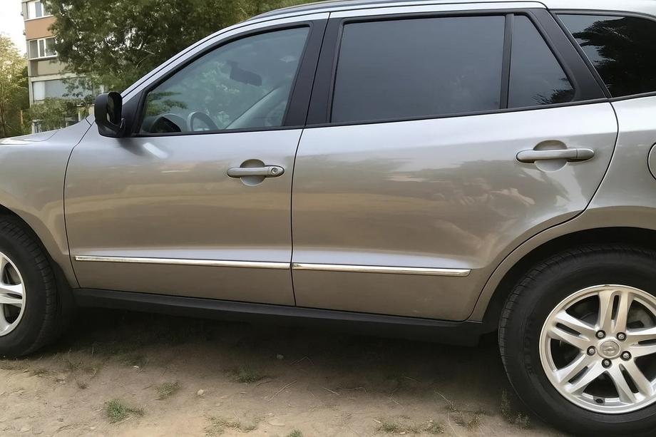 Hyundai Santa Fe 2 2006–2012 Dørlister (4 stk., rustfrit stål) Image