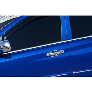 Kromlister til sideruder PickUp (4 stk., rustfrit stål) SsangYong Action 2005–2018