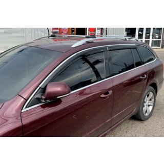 Vindafvisere med kromliste SW (4 stk., HIC) Skoda Superb 2009–2015 foto 2