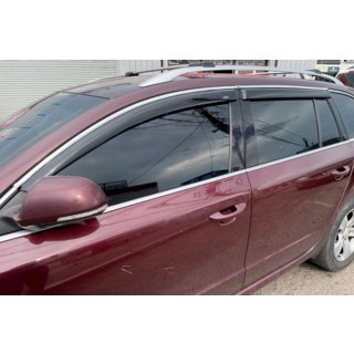 Vindafvisere med kromliste SW (4 stk., HIC) Skoda Superb 2009–2015 foto 1