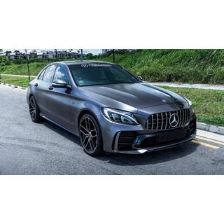 Bodykit-sæt med komplet bagkofanger (Black Mamba C63GT-design) foto 3
