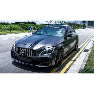 Bodykit-sæt med komplet bagkofanger (Black Mamba C63GT-design)