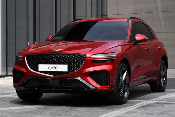 Fotos af den nye Genesis GV70-crossover er dukket op online