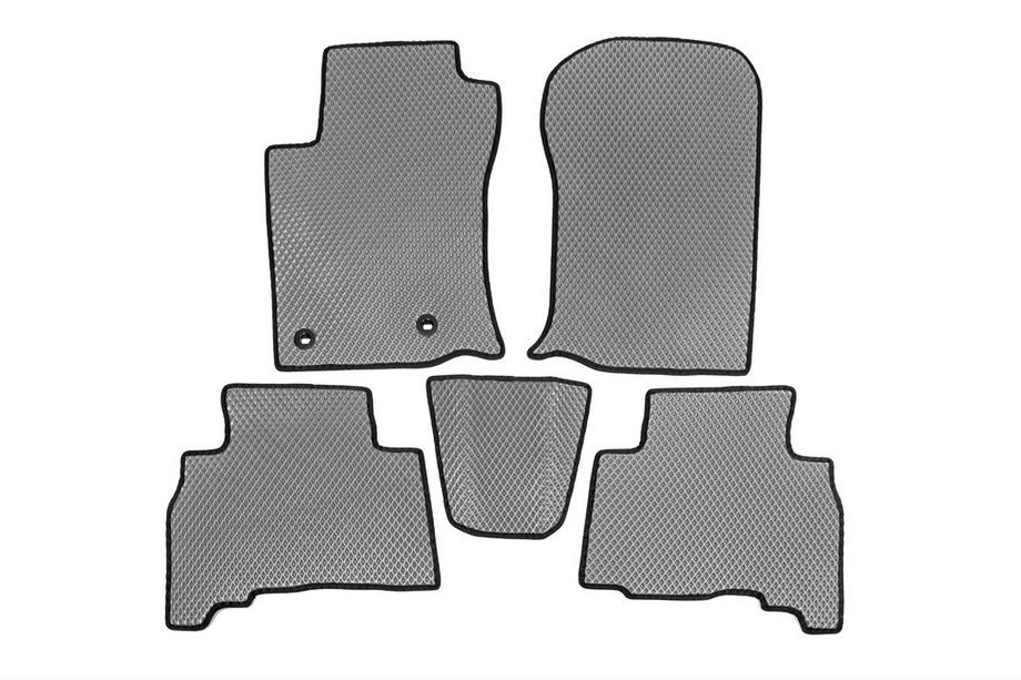 Toyota Land Cruiser Prado 150 2009–2023 EVA gulvmåtter (grå) 7-personers, 2009-2013 Image