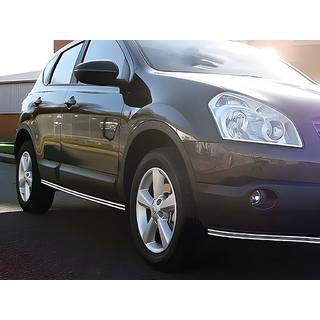 Dobbelte sidebars (2 stk., rustfrit stål) Nissan Qashqai 2007–2010 foto 3