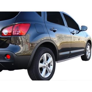 Dobbelte sidebars (2 stk., rustfrit stål) Nissan Qashqai 2010–2014 foto 2