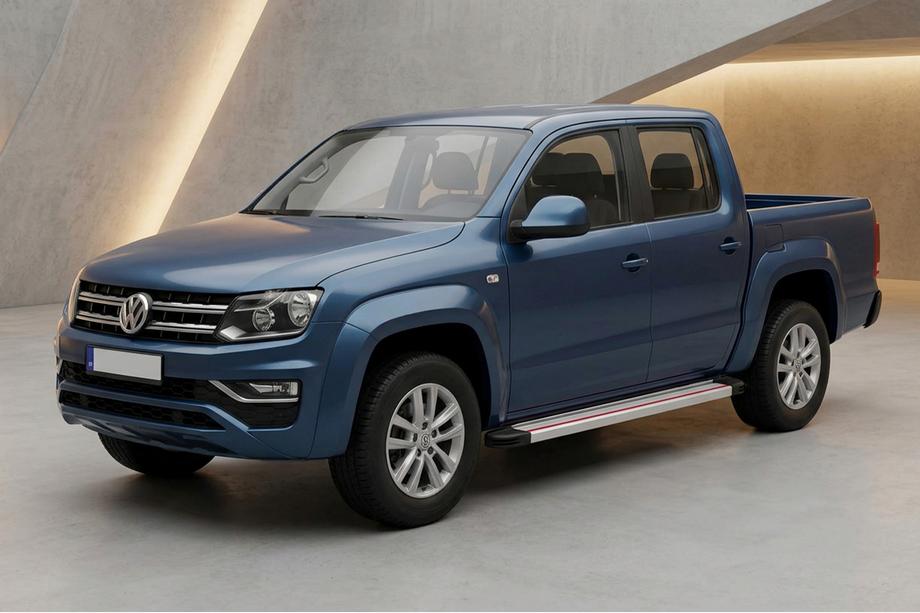 Volkswagen Amarok 2010–2022 Sidetrin Maya Red-Grey (2 stk., aluminium) Image