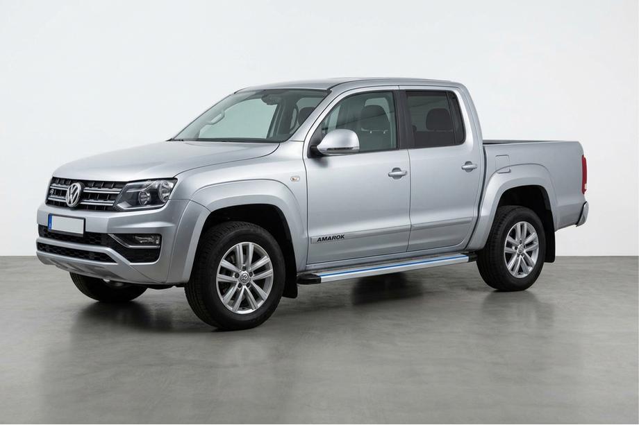 Volkswagen Amarok 2010–2022 Siderør Maya Blue-Grey (2 stk., aluminium) Image