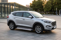 Hyundai Tucson TL 2016–2021 Sidetrin Maya Red-Grey (2 stk., aluminium) foto 1