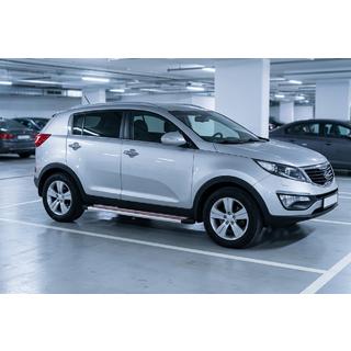 Sidetrin Maya Red-Grey (2 stk., aluminium) Kia Sportage 2010–2015 foto 1