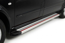 Mercedes Vito/V-klasse W447 2014– Sidetrin Maya Red-Grey (2 stk., aluminium) Lang (ExtraLong) foto 1