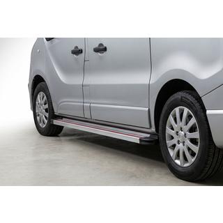 Sidetrin Maya Red-Grey (2 stk., aluminium) foto 1