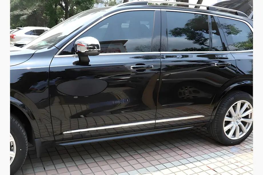 Volvo XC90 2002–2014 Dørmolding (4 stk., rustfrit stål) Image