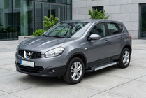 Nissan Qashqai 2010–2014 Sidetrin Vision New Grey (2 stk., aluminium) lang akselafstand foto 1