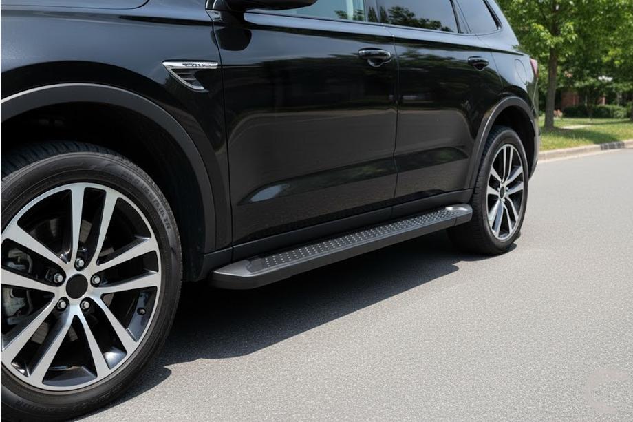 Acura MDX 2013–2020 Allmond Black sidetrin (2 stk., aluminium) Image