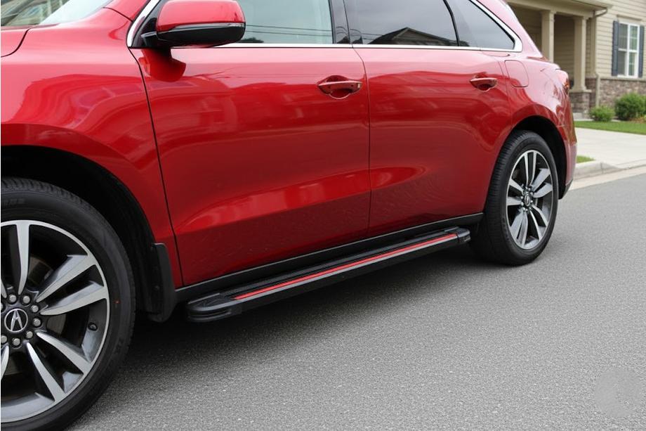 Acura MDX 2013–2020 Sidetrin Maya Red (2 stk., aluminium) Image