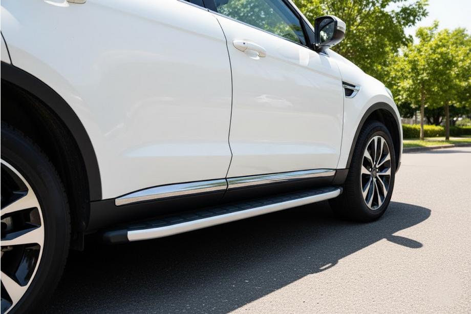 Acura MDX 2013–2020 Sidetrin Fullmond (2 stk., aluminium) Image