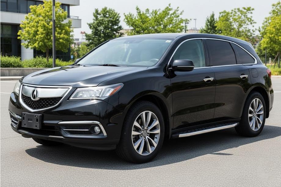 Acura MDX 2013–2020 BlackLine sidetrin (2 stk., aluminium) Image