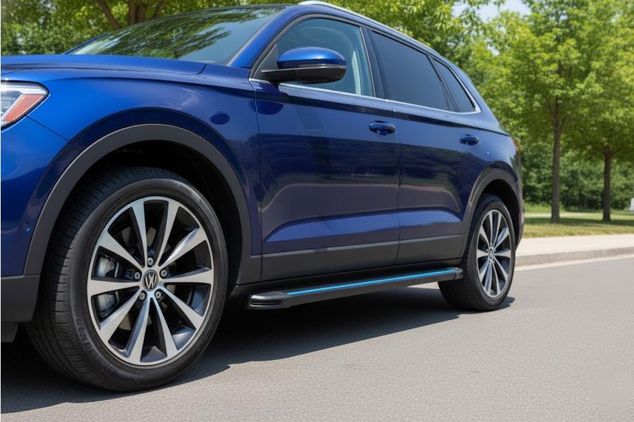 Acura MDX 2013–2020 Maya Blue sidetrin (2 stk., aluminium) Image