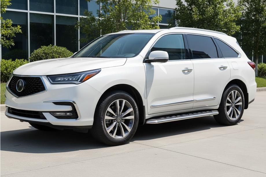Acura MDX 2013–2020 Maydos V1 sidetrin (2 stk., aluminium ↗ rustfrit stål) Image