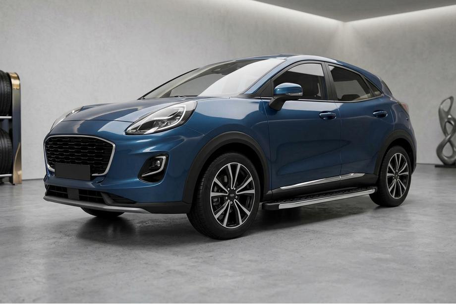 Ford Puma 2019– BlackLine sidetrin (2 stk., aluminium) Image