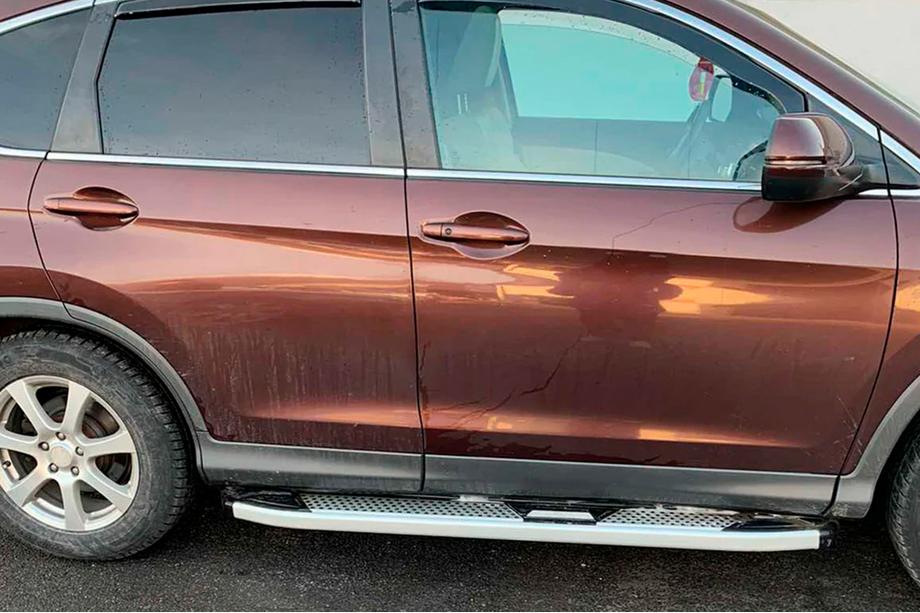 Honda CRV 2012–2016 Mevsim Grey sidetrin (2 stk., aluminium) Image