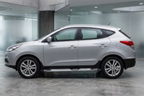 Hyundai IX-35 2010–2015 Mevsim Grey sidetrin (2 stk., aluminium) foto 1