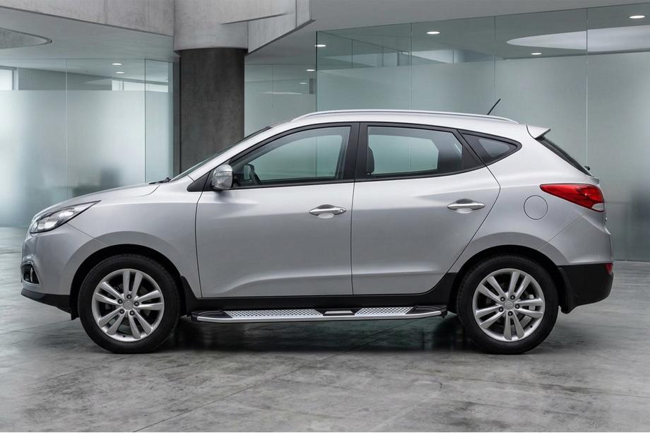 Hyundai IX-35 2010–2015 Mevsim Grey sidetrin (2 stk., aluminium) Image