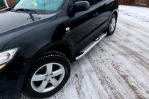 Hyundai Santa Fe 2 2006–2012 Mevsim Grey sidetrin (2 stk., aluminium) foto 1