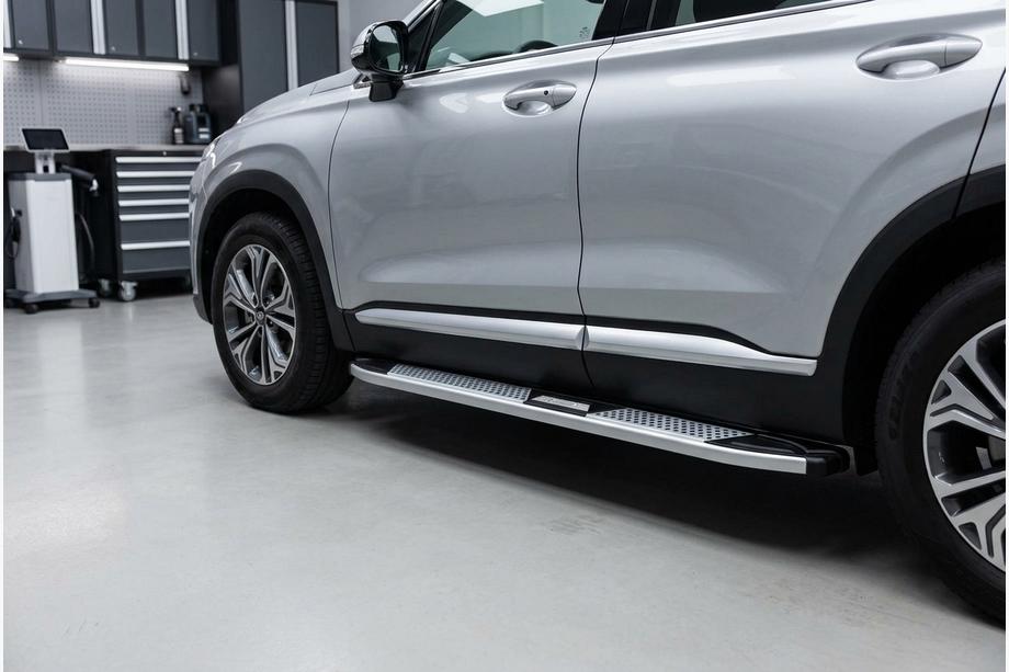 Hyundai Santa Fe 4 2018–2023 Mevsim Grey sidetrin (2 stk., aluminium) Image
