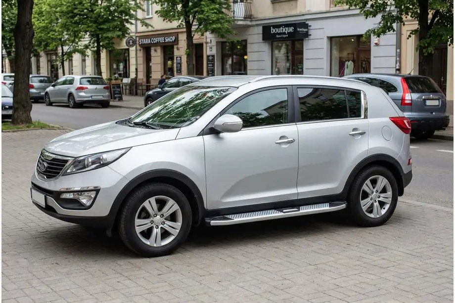 Kia Sportage 2010–2015 Mevsim Grey sidetrin (2 stk., aluminium) Image