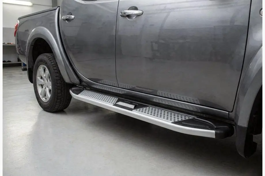 Mitsubishi L200 2006–2015 Mevsim Grey sidetrin (2 stk., aluminium) Image